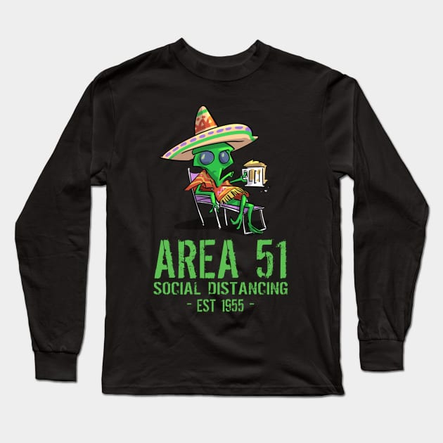 Area 51 Alien Long Sleeve T-Shirt by pa2rok